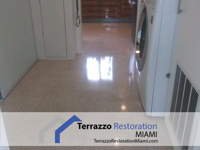 Terrazzo Floor Polishing Process Miami